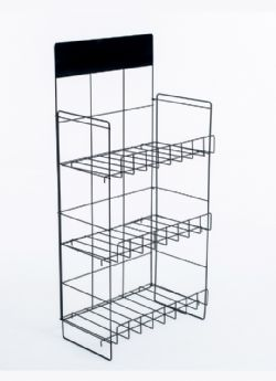 Display para salgadinhos de balcão com 3 bandejas